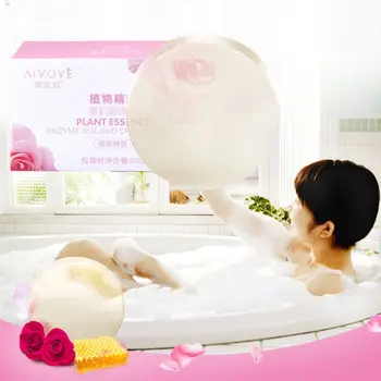 

50g Natural Plant Essence Active Enzyme Skin Whitening Soap Body Private Parts Fade Areola Remove Odor Melanin Bath Shower Q0KD