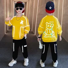 

Boy Autumn Set Spring and Autumn 7 Reflective 8 Sports 10 Children 2021 New Boy Foreign Dilding Korean