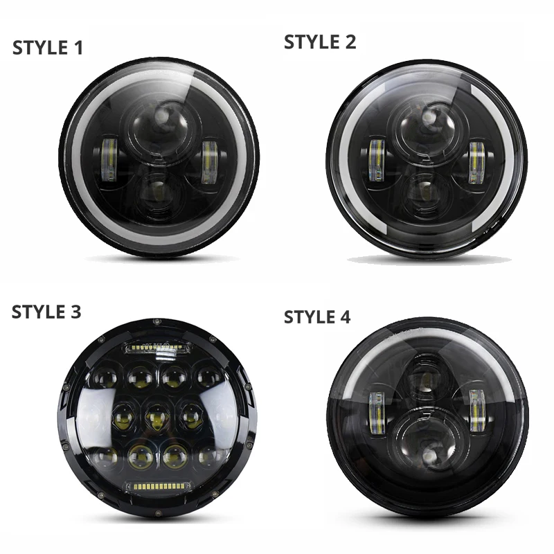 2 шт. светодиодные фары для Jeep CJ/Wrangler JK 7 дюймов 60 Вт|Передние LED-фары авто| |