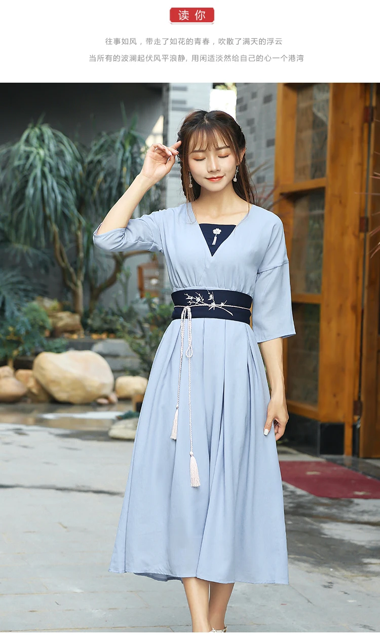 Китайский народный танец одежда Hanfu для женщин Национальный костюм феи платье династии Тан древние костюмы платья принцессы DN4144