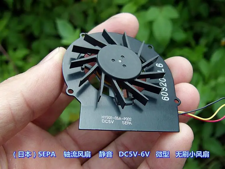 SEPA осевой вентилятор тихий DC5V-6 V бесщеточный вентилятор компьютера охлаждающий вентилятор