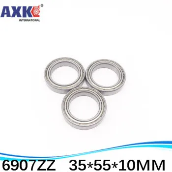 

100pcs free shipping thin wall deep groove ball bearing 6907ZZ 35*55*10 mm