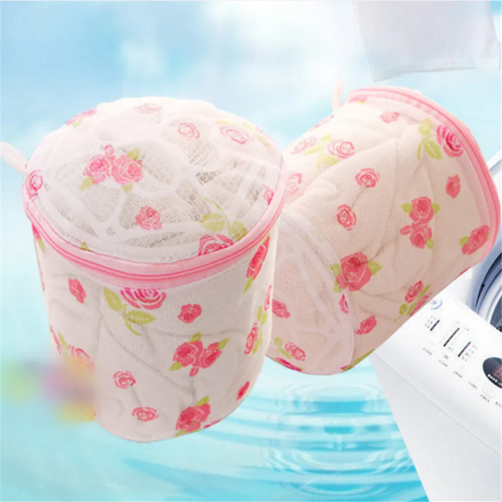 

Lingerie Washing Household Mesh Clothing Underwear Organizer Washing Bag Useful Mesh Net Bra Wash Bag zipper Laundry Bag