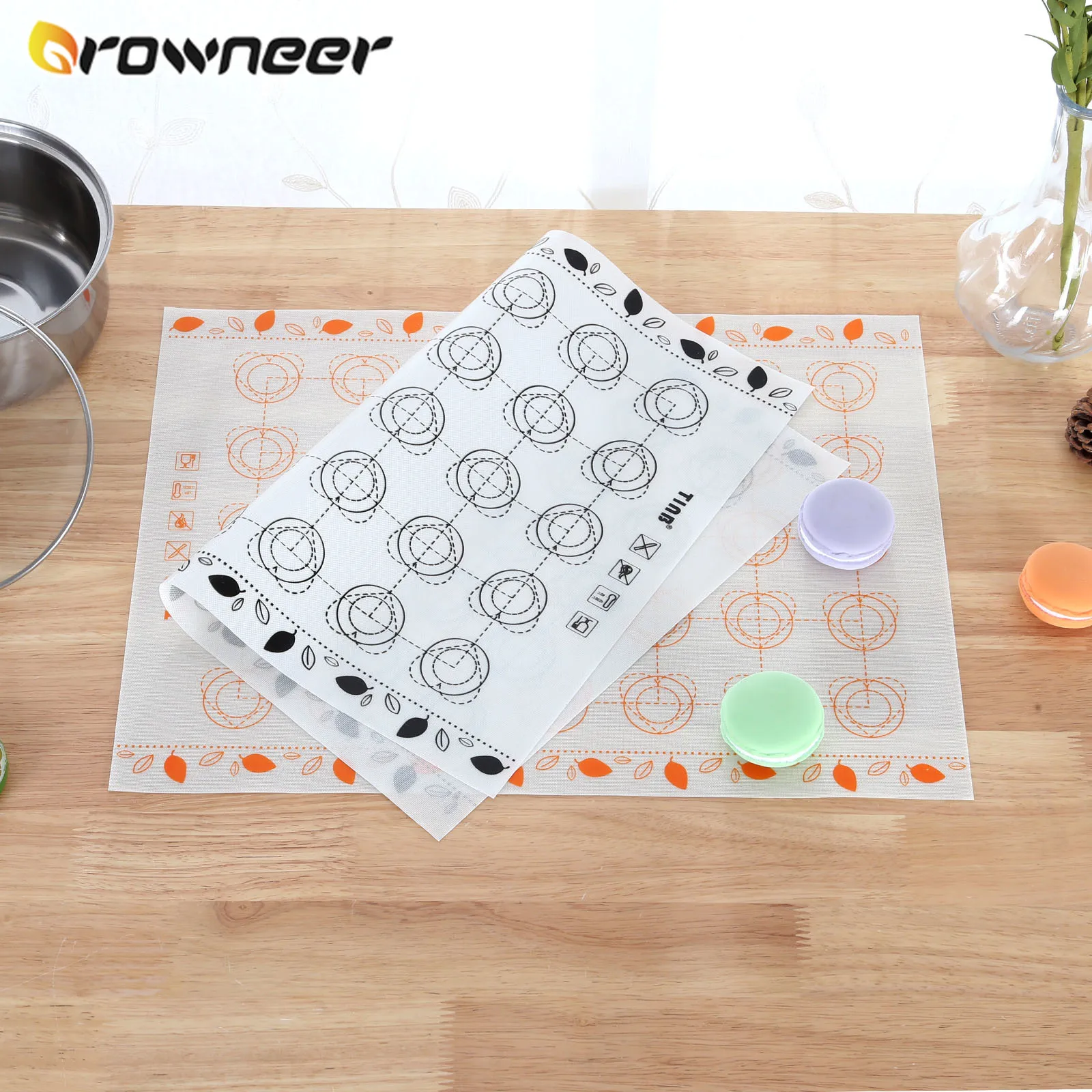 Макарон коврик для духовки антипригарный десерт выпечки помадка теста печенье