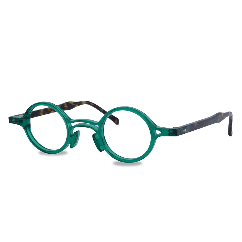 Ультра-светильник, титановая ацетатная оправа для очков, мужские высококачественные винтажные круглые оправы для очков, очки для глаз, женские очки NX