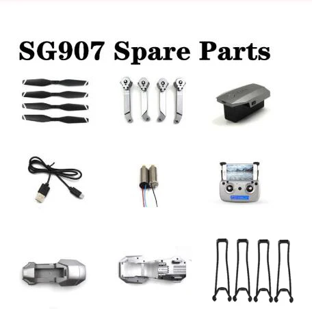 SG907 SG-907 Drone Aircraft Part Motor AB Propeller Landing Gear Receiver Transmitter Storage Bag Protection Guard Body Shell | Игрушки и