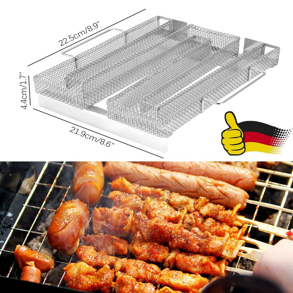 BBQ Cold Smoke Generator For Wood dust and Hot Meat Durn Cooking Stainless Steel BBQ Accessories Tools Bacon Cold Smokin