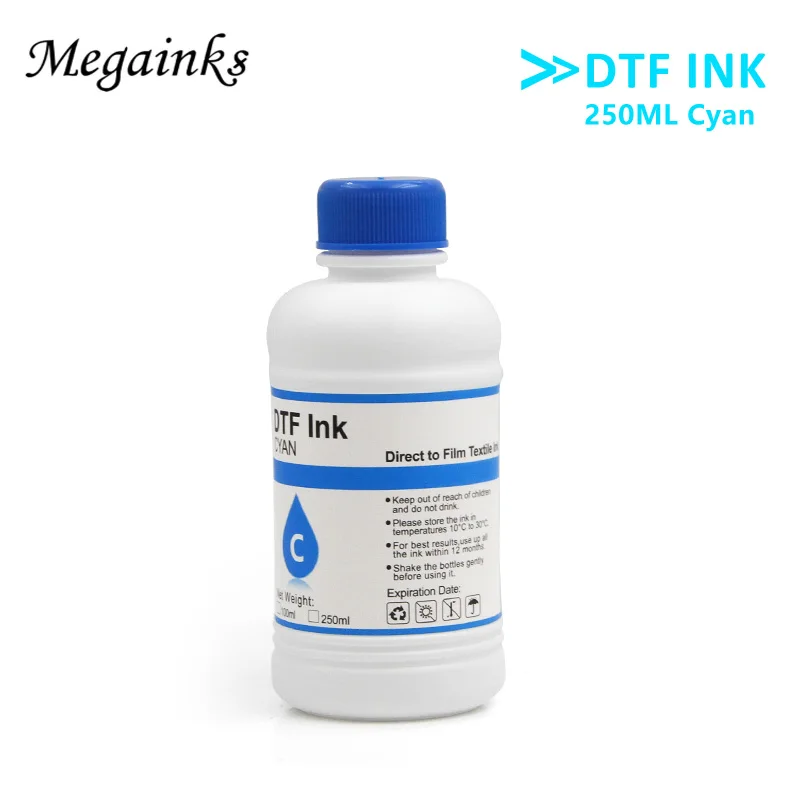 Kit de Tinta Dtf para Filme de Transferência Direta Filme Pet Todos os Desktop Formato Grande Impressora Dtf 1bk 1c 1m 1y 2wh 250ml Pcs - Imagem 2