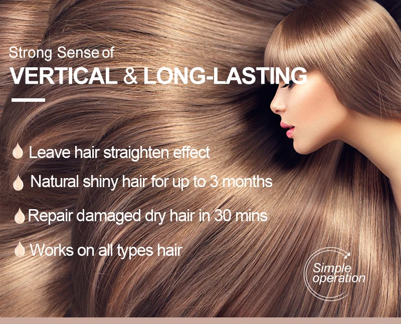 Keratin hair straightening Cheap 5% Formaldehyde keratin treatment 300ml Hot sale hair care repair free shipping