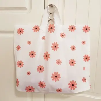 

10PCS/LOT Little Fresh Daisy Portable Shopping Bag Gift Bag Packaging Bag Cosmetic Bag Food Bag