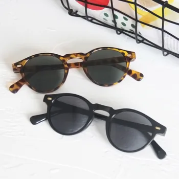 

Men's Classic retro miding sun glasses small frame Leopard color fashionable sunglasses cross-border AliExpress glasses