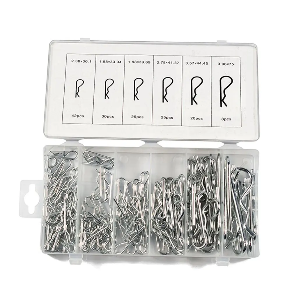 Retaining Pins R Clips Heavy 20 Pcs Cotter Pins Spring Fastener Assortment Kit 