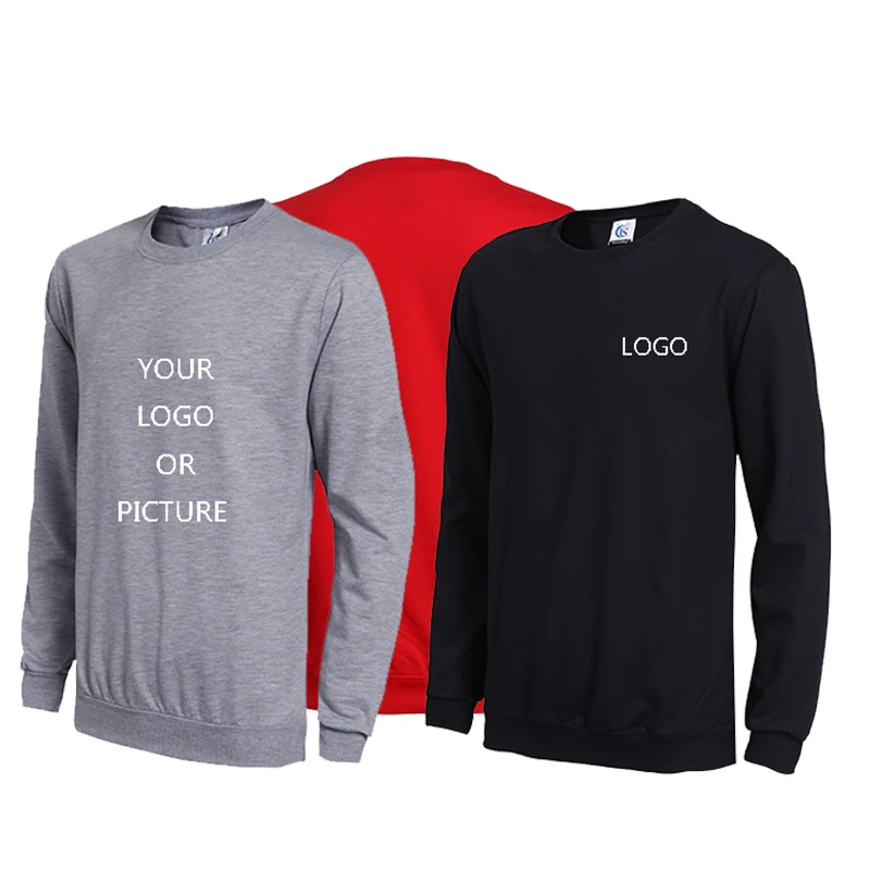 

DIY LOGO Spring Autumn Women Sweatshirt Unisex Long Sleeve Casual Coat Couples Custom Printing Design Own Clothing Tops Hoodies