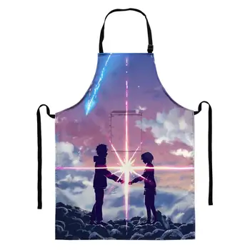 

Your Name Kimi No Namae Cook Aprons Kitchen Apron Dinner Party Baking Apron for Woman Man BBQ Party Cartoon Apron Kitchen Aprons