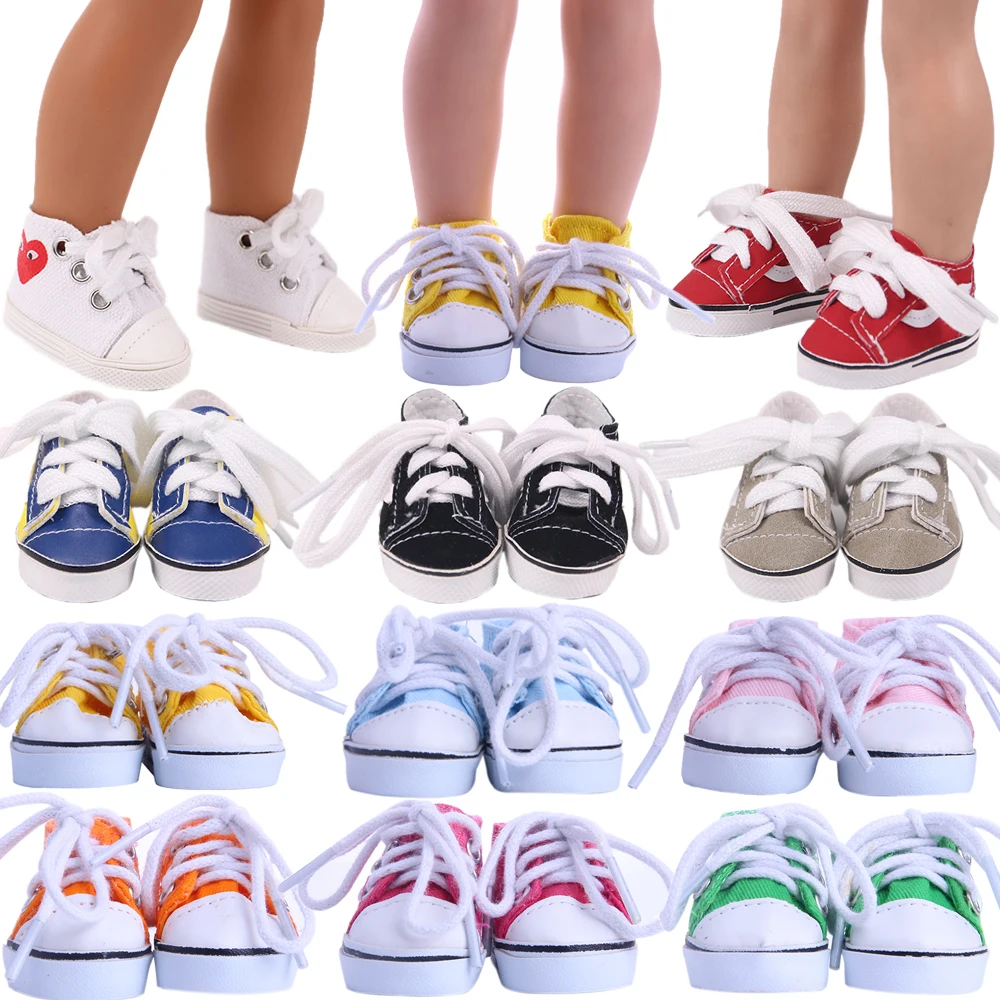 Doll Shoes 5 cm Length PU Canvas Shoes For 14.5 inch 32-34 Cm Paola Reina Doll Accessories 1/3Bjd 20 Cm Kpop Exo Star Doll Gifts converse chuck taylor all star construct roasted a03876c chuck taylor all star construct utility canvas