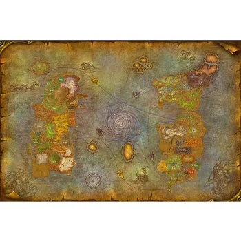 

Warcraft world map Reminiscence suit Lv60 map canvas poster wall painting art wall stickers game poster world map wallpaper