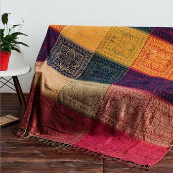 

Blankets for Beds Vintage European Non-slip Padded Sofa Blanket 150cmX190cm Christmas Decorations for Home Anti-Pilling