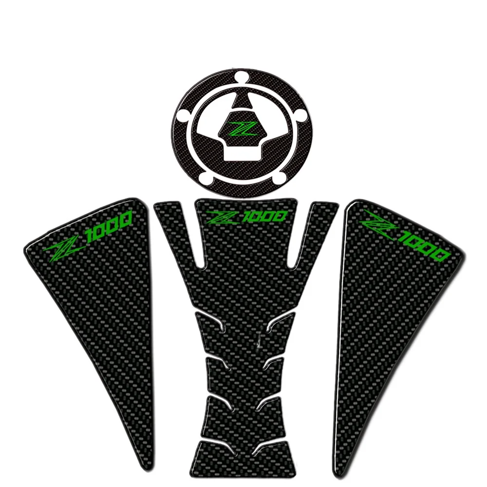 

Free shipping 3D Carbon ADESIVI Sticker Decal Emblem Protection Tank Pad Gas Cap Fit KAWASAKI Z1000 2012-2015