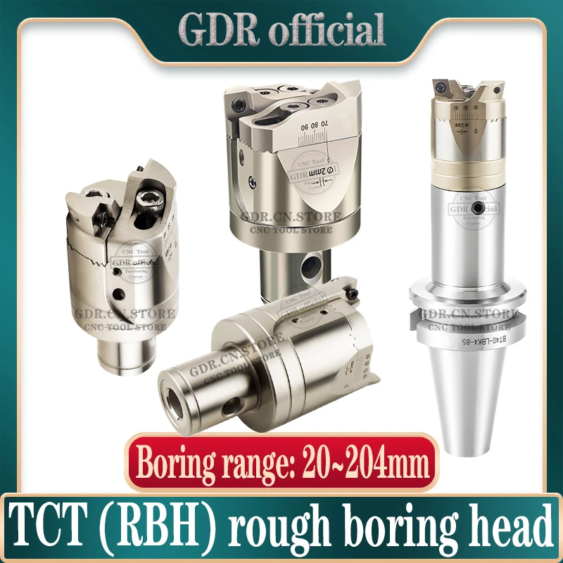 Adjustable doubleedged RBH TCT TWE BT30 BT40 rbh LBK rough boring head