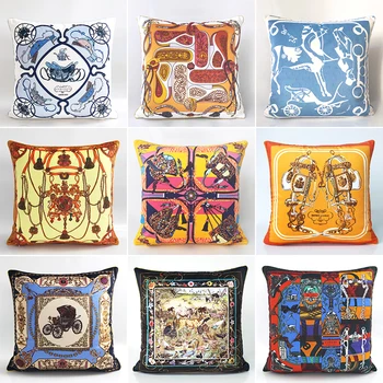 

Royal Europe New Design Luxury Cushion Case Squire Shape Horse Decorative Sofa Velvet Throw Pillow Seat Chair