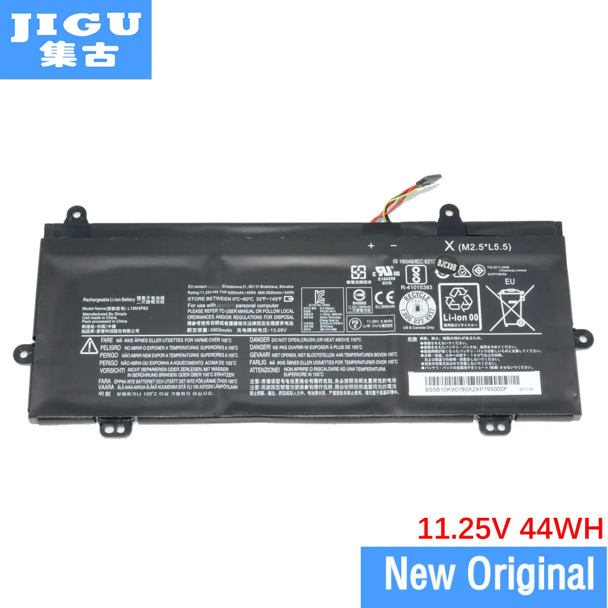 JIGU 11 25 V 44WH Оригинальный аккумулятор для ноутбука 5B10K90783 L15C3PB0 L15M3PB2 Lenovo Winbook N22 |