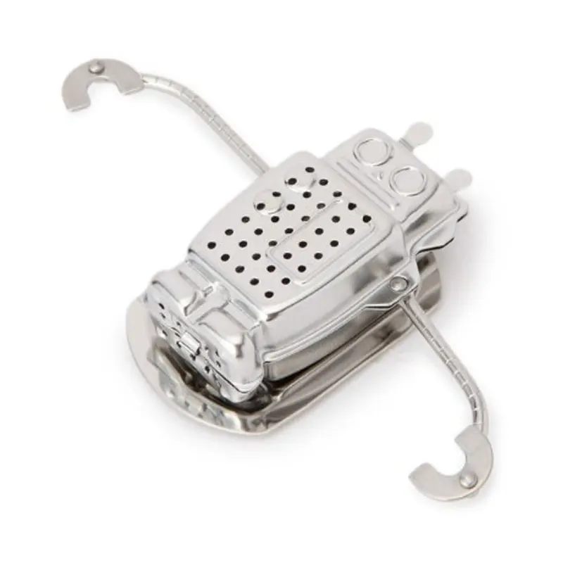 Creative Stainless Steel Robot Tea Infuser Manufacturer Direct Recyclable Tea Strainer Tool