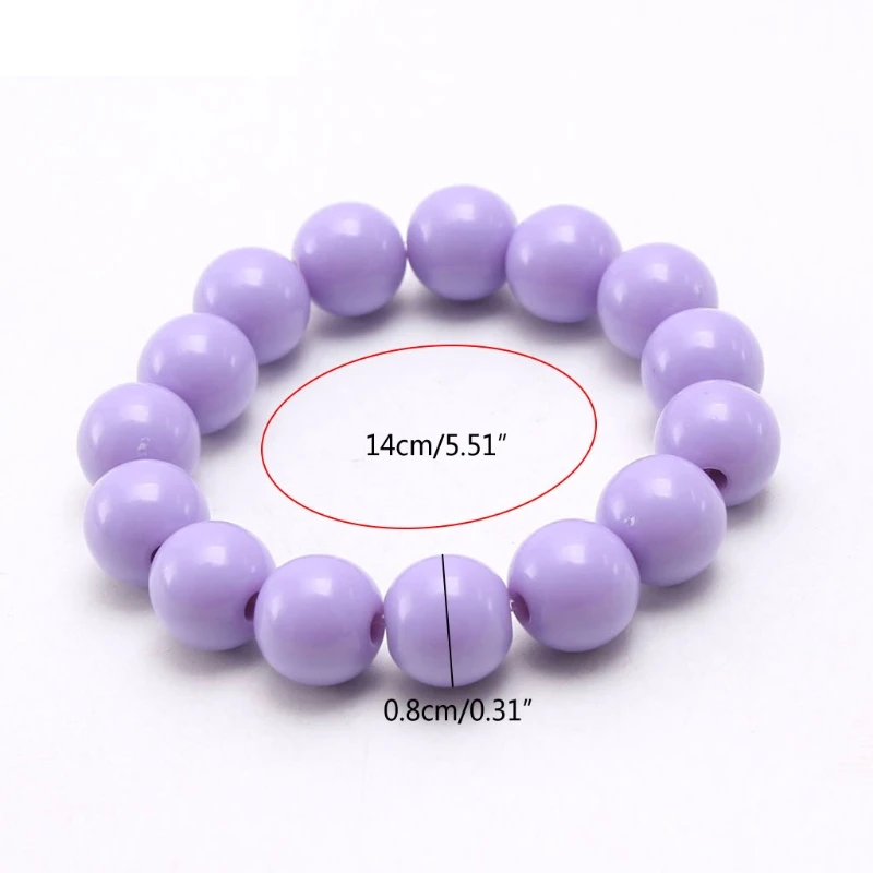 Bracelet Jewelry Princess Bracelets 10Pcs for Kids Girls Pearl Bead Bracelets Teen Jewelry Set Party Favor Costume
