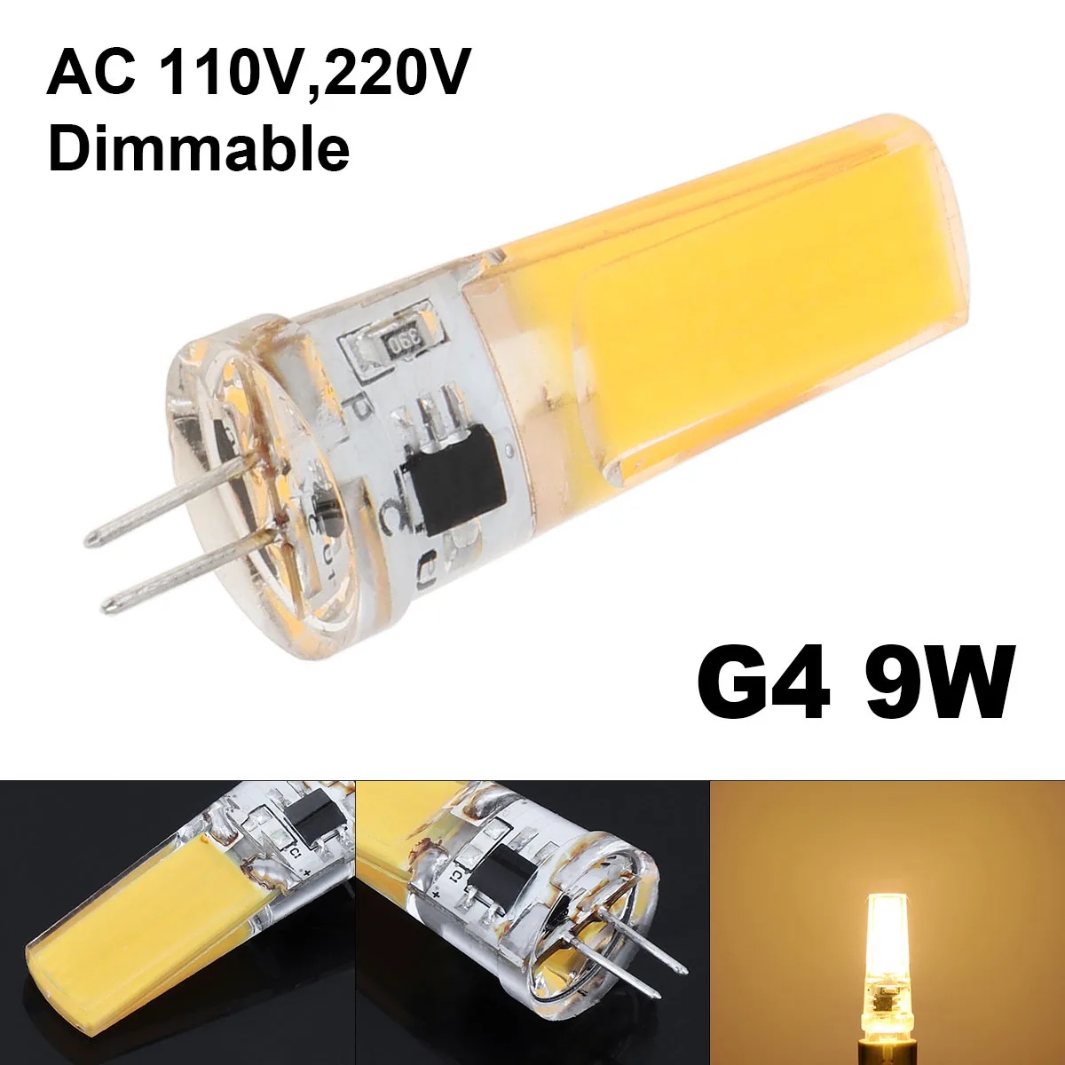 tiggeri Karakter Hyret G4 Led Lamp 9w Dimmable Cob Lamp Bulb 110v/220v Chandelier Spotlight Candle  Lights Replace Halogen Light New - Led Bulbs & Tubes - AliExpress