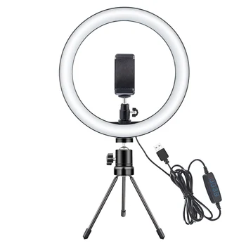 

Selfie LED Ring Light Dimmable USB Phone Makeup lamp Dressing Table Vanity Mirror Light Video Live Studio Beauty Photo Light