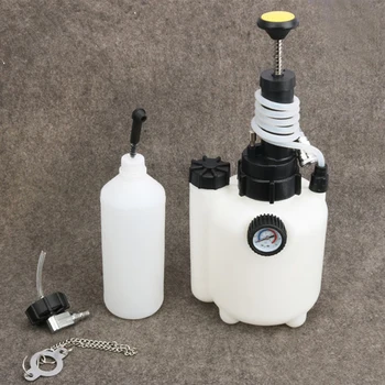 

3L Manual Compression Brake Oil Changer Fluid Bleeder Replacement Tool with Oil Pressure Gauge