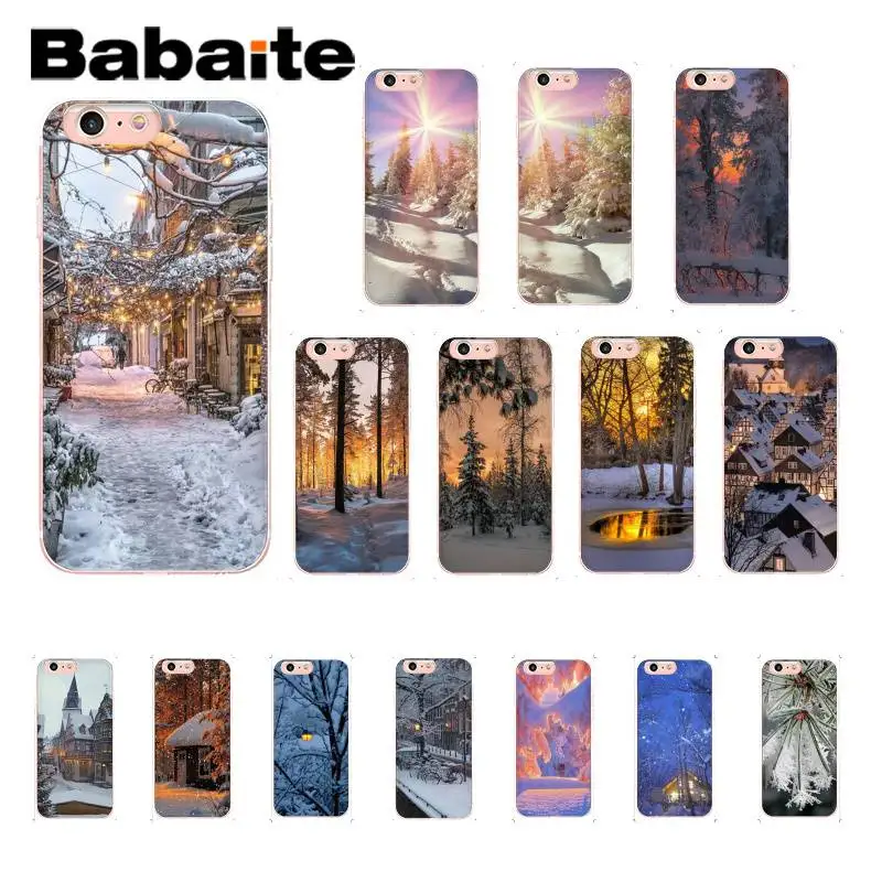 Babaite красивый travek зимний восходящий узор чехол для телефона для iPhone 8 7 6 6S Plus X XS MAX 5 5S SE XR 11 11pro 11promax