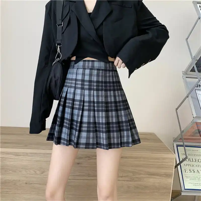 jupe plissée courte