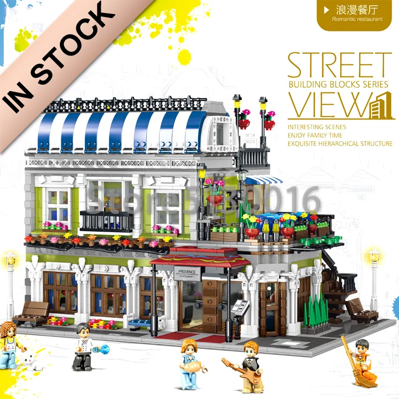 ql0920 MOC 3577 шт. серия City Streetview Европейский тип романтический ресторан модель строительные игрушки ql0924 ql0920 - Цвет: Book Instruction
