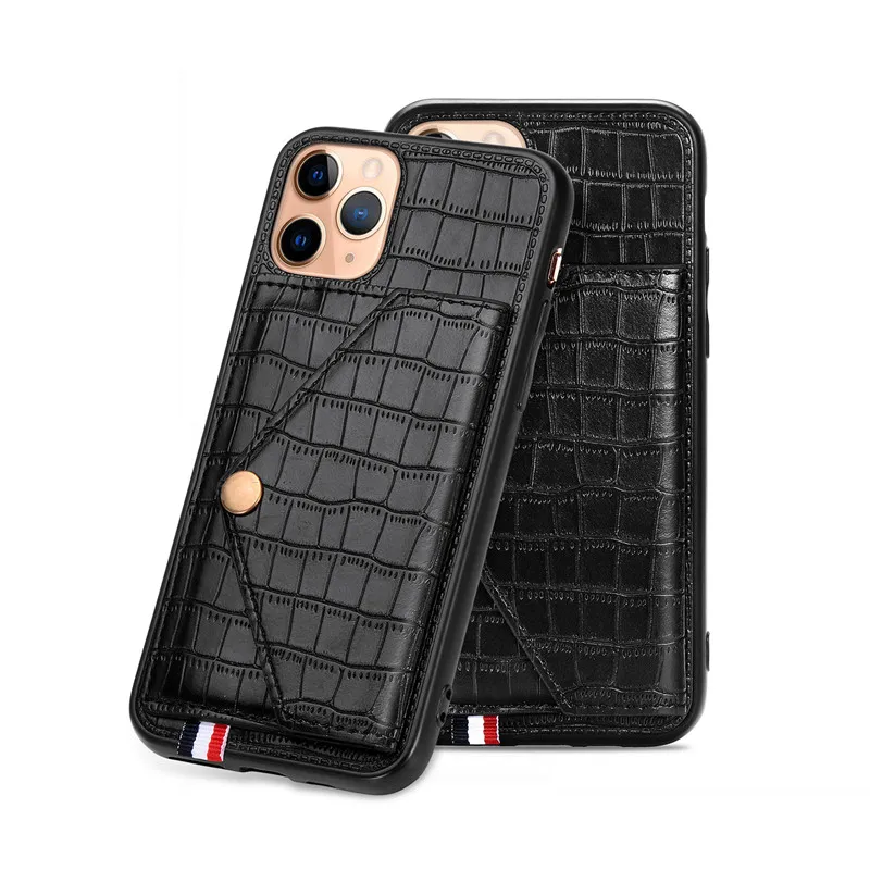 YXAYN Leather Wallet Back Case for iphone 7 8 Plus X XR XS Max 11 Pro Max 12 Mini Magnetic Card Holder Case