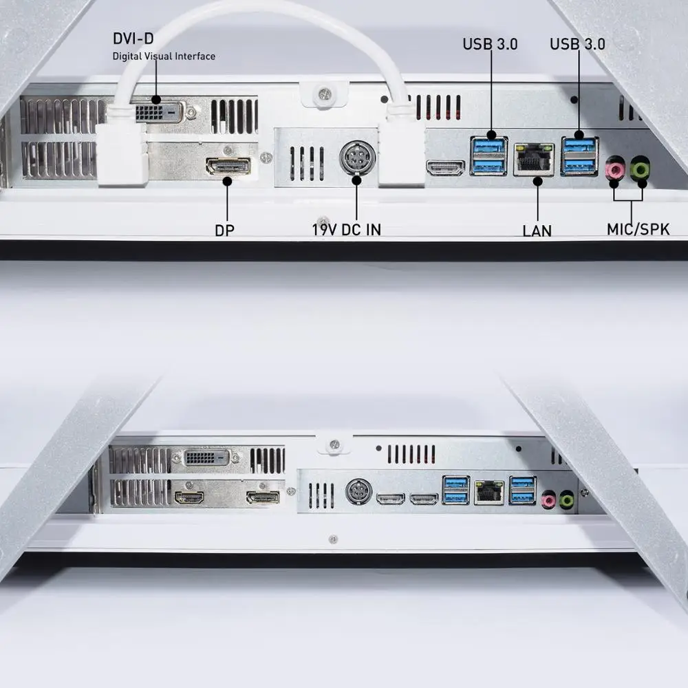 LCD All-in-One Desktop computer Core i7 9700F i5 9400F DDR4 NVIDIA GTX1050TI 4GB i3 9100F Windows 10 Linux