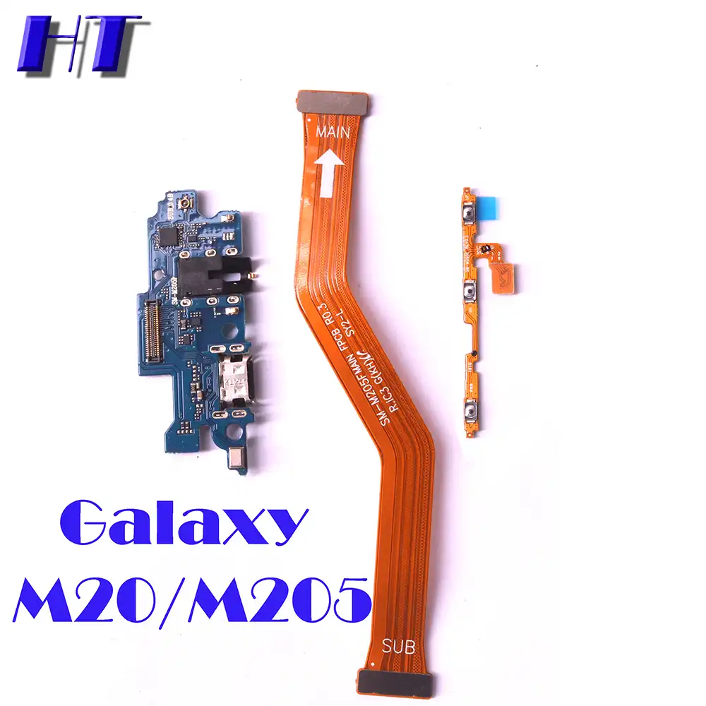 For Samsung Galaxy M M5f M5fn M5ds Power Volume Side Button Strip Mainboard Usb Charing Board Microphone Flex Cable Mobile Phone Flex Cables Aliexpress
