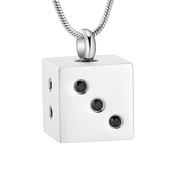 

Dice Cube Urn Necklace for Ashes Holder Ashes Locket for Human Ashes Pet Ashes