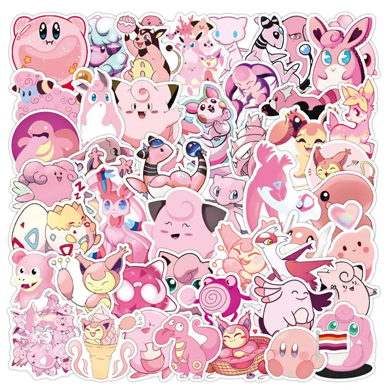 Cartoon Skateboard Guitar Laptop-Luggage Stikers-Toys Pink Girl VSCO Waterproof Kids