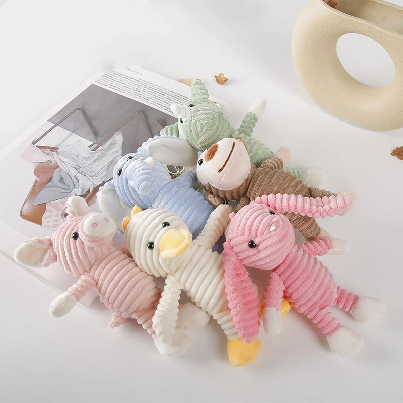 Kawaii мягкие животные игрушки Кролик Утка слон свинья обезьяна носорог плюшевый
