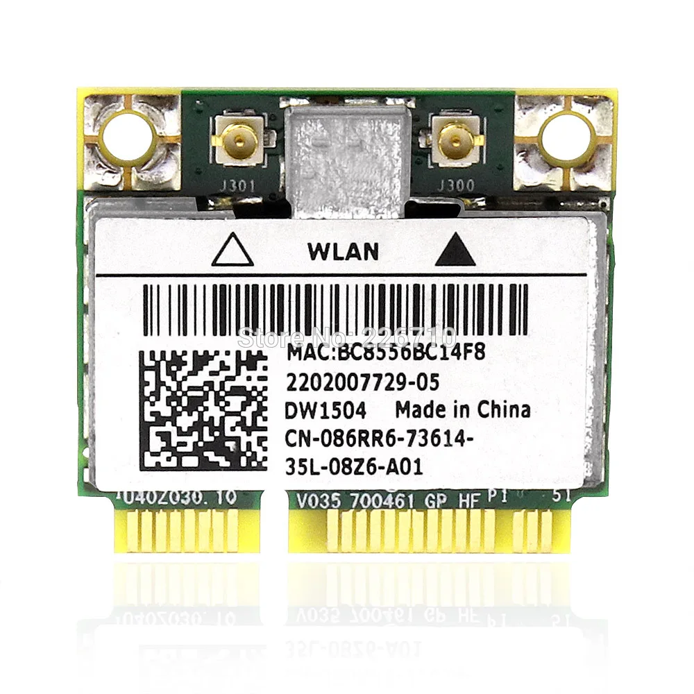 Карта для Dell Latitude E6530 Wi Fi DW1504 802.11b/g/n WLAN BCM94313HMG2L 86RR6|Сетевые карты| |
