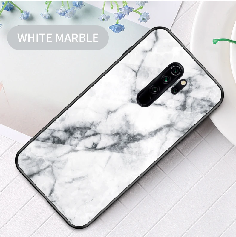 Чехол для Xiaomi Redmi Note8 Pro, мраморный жесткий чехол из закаленного стекла для Xiaomi Redmi Note 8 Pro, чехол с градиентом, защитный чехол для телефона