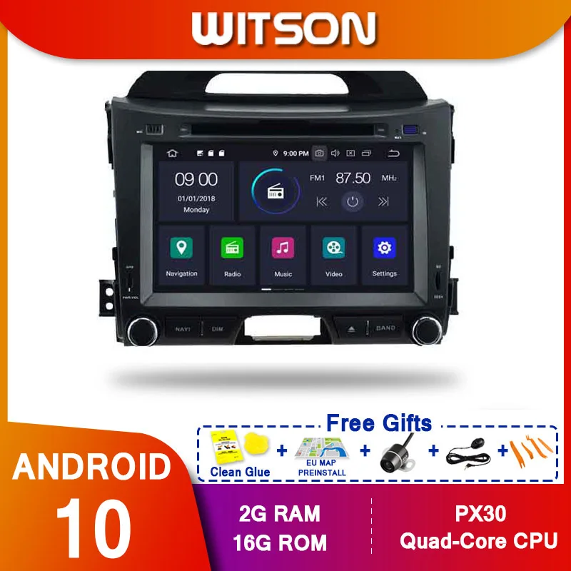 WITSON Android 10 0 Octa core PX5 автомобильный DVD плеер для KIA SPORTAGE 2010 2014 IPS