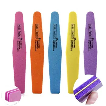 

Random Color 10pcs Sponge Shiner Sanding Polishing Grinding Buffing UV Gel Polish Acrylic Soft Thick Nail Files Nail Art Tools