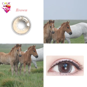 

For Makeup Daily Beautiful Pupil Color Contact Lenses Prescription Female Path 14.0-14.5mm Cute Multicolor Party Gift Girl