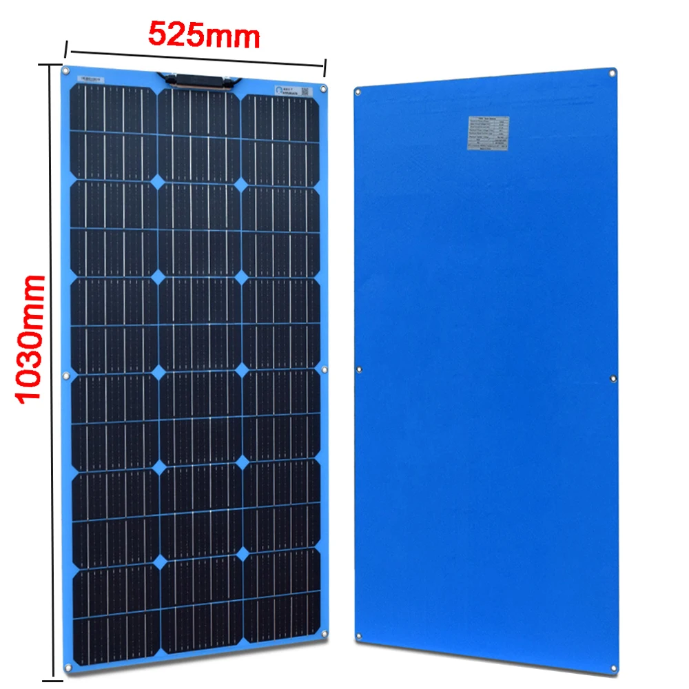 xinpuguang гибкий портативный портативный ETFE солнечная батарея панель 100w 12v комплект зарядного устройства для зарядки аккумулятора монокристаллический для 1000w System Boat Car Camping путешествия по Китаю