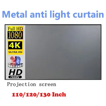 

LEJIADA Projector simple curtain Anti-light screen 60 72 84 100 130 inches home outdoor office portable 3d HD projector screen