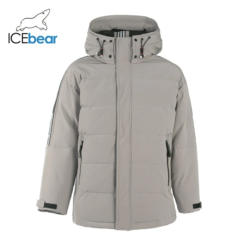 ICEbear, новинка, зимнее Мужское пальто, высокое качество, мужские парки, брендовая одежда MWD19959I