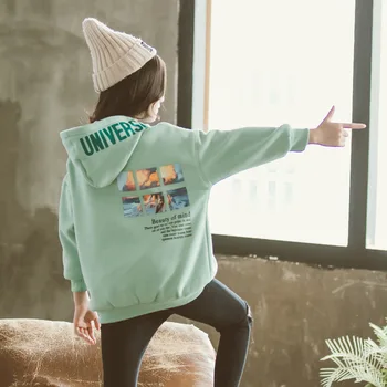 

2020 New Toddler Girls Thick Sweatshirts Spring Winter Casual Warm Hoodies For Girls Full Sleeve Kids Coats Children Clothing 12
