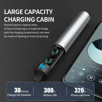 

Bluetooth 5.0 Q19 Earphones TWS Wireless Headphones in-Ear Earbuds With Dual Mic HiFi IPX5 Waterproof Mini Sports Games Headset