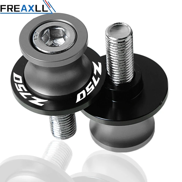 Z750 For KAWASAKI Z750 Z 750 2007 2008 2009 2010 2011 Motorcycle Accessoires Swingarm Slider Spools 10MM Stand Screws Cover Titanium 10mm